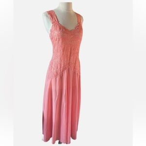 Delicates Pink Lace Slip Dress
